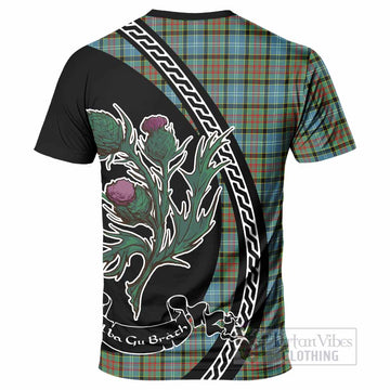 Brisbane Family Crest Tartan T-Shirt Alba Thistle Inspired