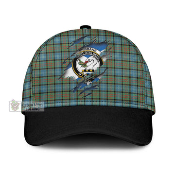 Brisbane Modern Tartan Classic Cap with Family Crest In Me Style