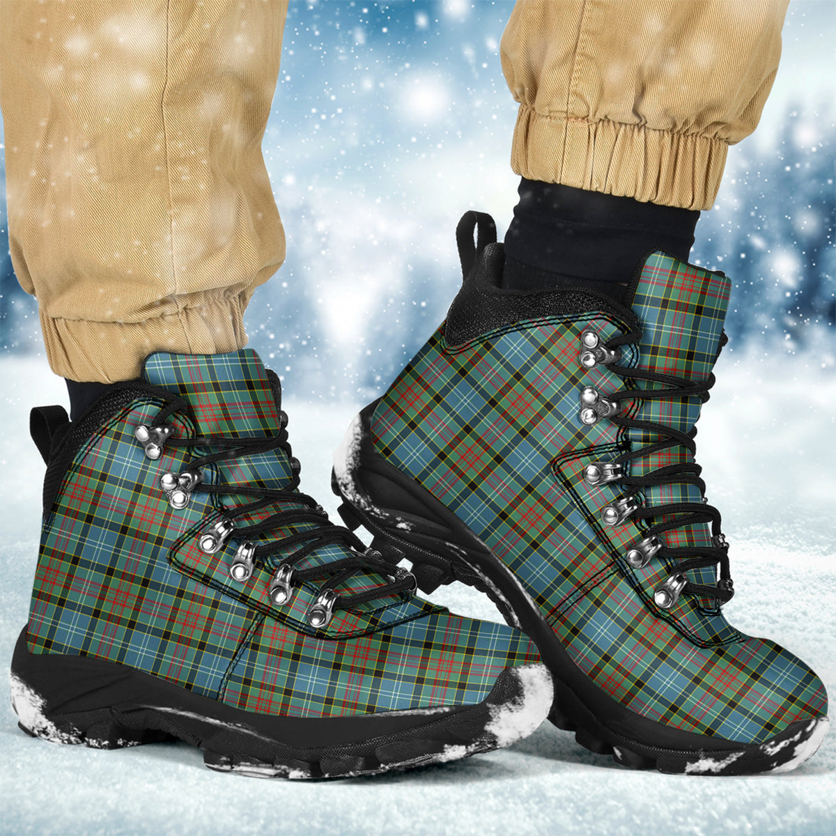 Brisbane modern Tartan Alpine Boots - Tartanvibesclothing