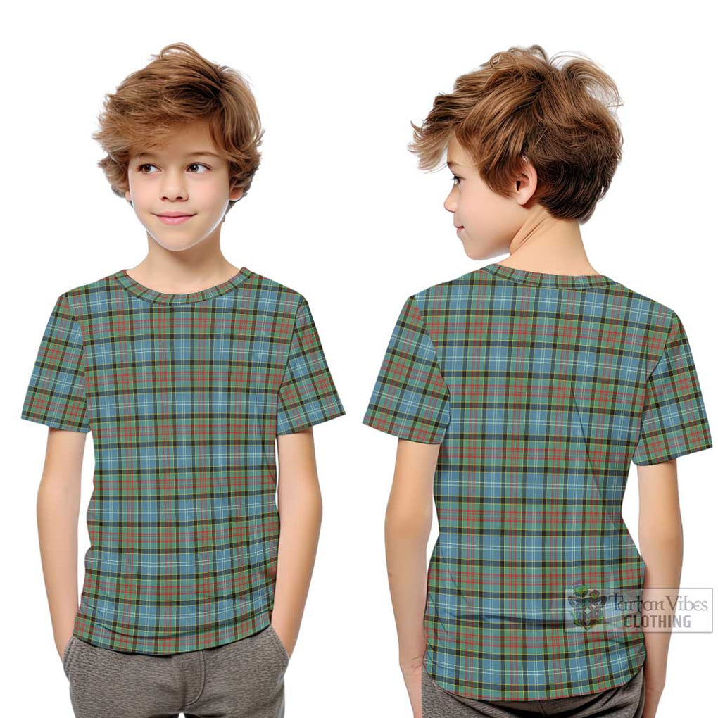 Brisbane Tartan Kid T-Shirt Youth XL Size14 - Tartanvibesclothing Shop