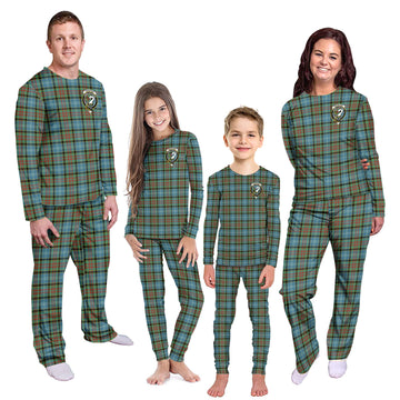 Brisbane Tartan Pajamas Family Set with Family Crest