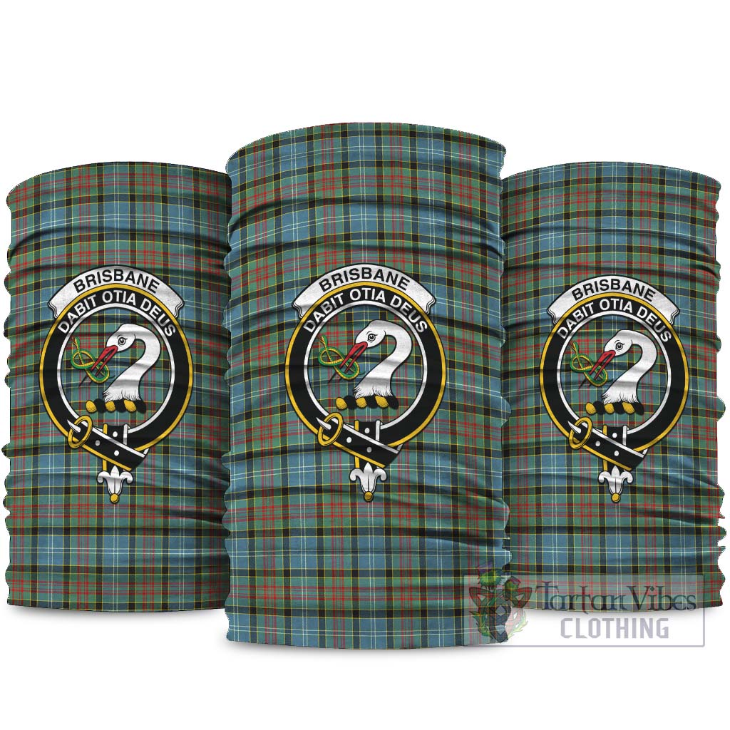 Brisbane modern Tartan Neck Gaiters, Tartan Bandanas, Tartan Head Band with Family Crest
