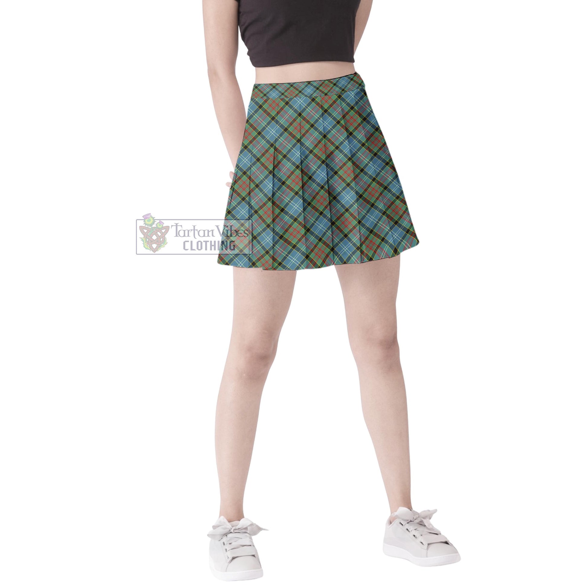 Tartan Vibes Clothing Brisbane Modern Tartan Women's Plated Mini Skirt