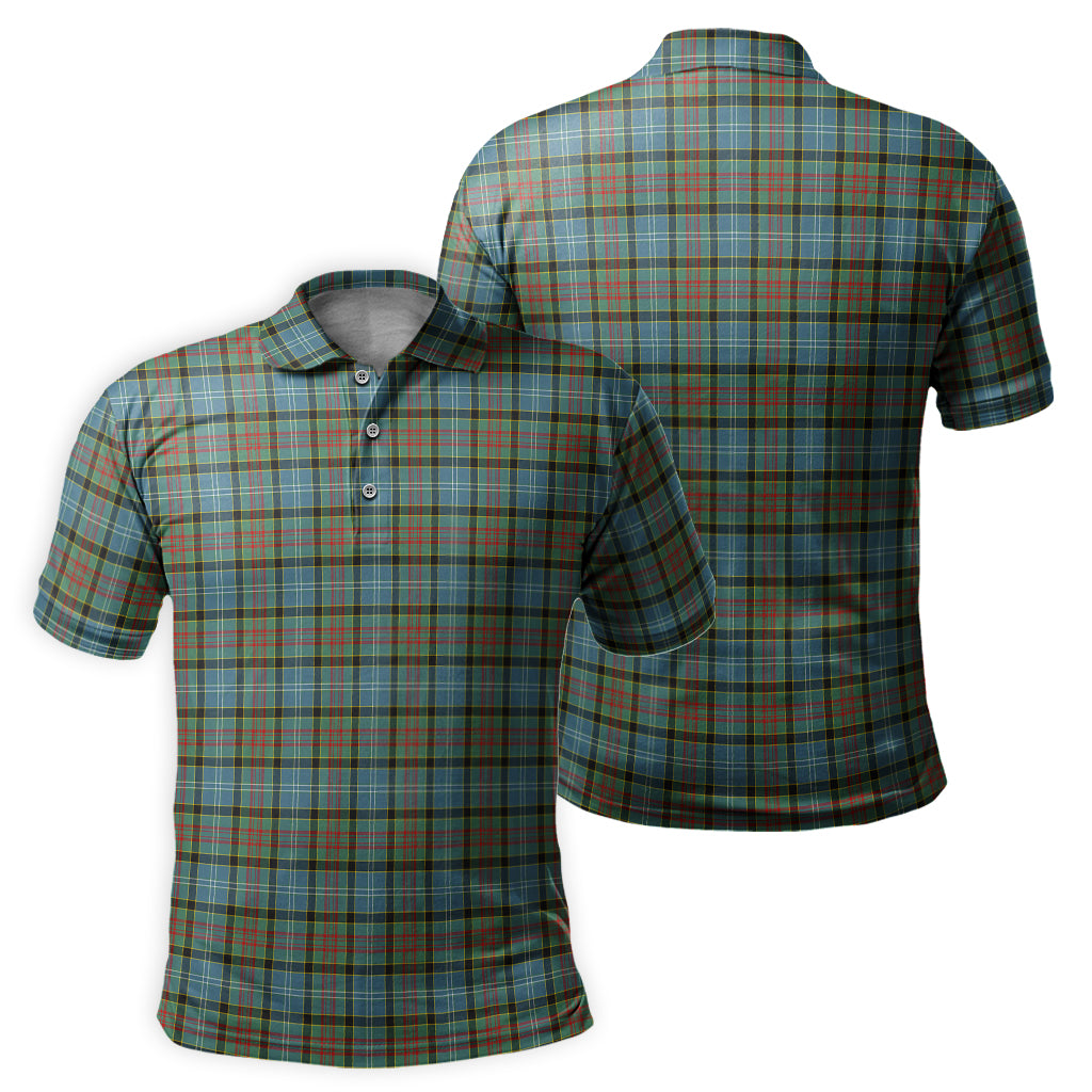 Brisbane modern Tartan Mens Polo Shirt - Tartanvibesclothing