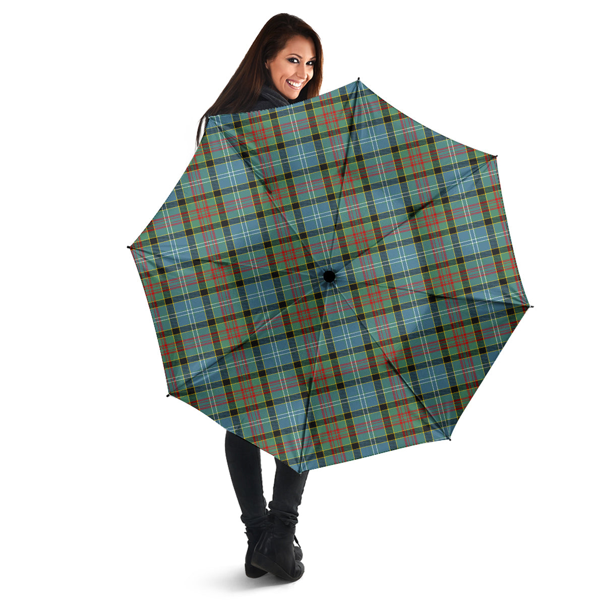 Brisbane modern Tartan Umbrella - Tartanvibesclothing