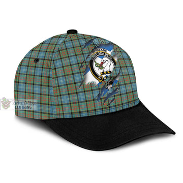 Brisbane Modern Tartan Classic Cap with Family Crest In Me Style