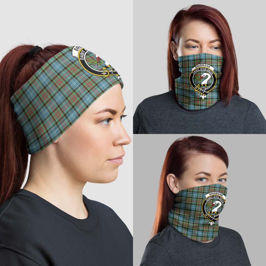 Brisbane modern Tartan Neck Gaiters, Tartan Bandanas, Tartan Head Band with Family Crest