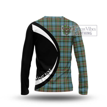 Brisbane Tartan Long Sleeve T-Shirt with Family Crest Circle Style - Tartan Vibes Clothing