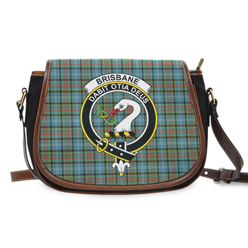 Brisbane Tartan Saddle Bag with Family Crest