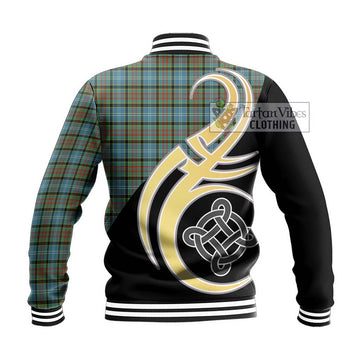 Brisbane Tartan Baseball Jacket with Family Crest and Celtic Symbol Style - Tartan Vibes Clothing