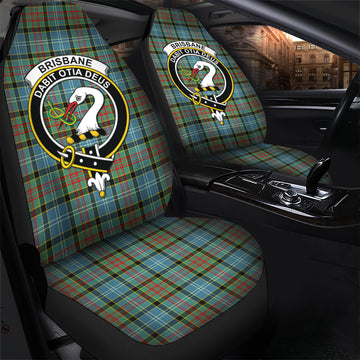 Brisbane modern Tartan Car Seat Cover with Family Crest - Tartanvibesclothing