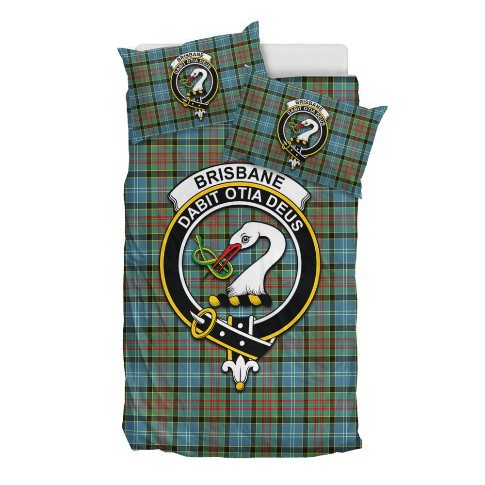 Brisbane Tartan Bedding Set with Family Crest - Tartan Vibes Clothing