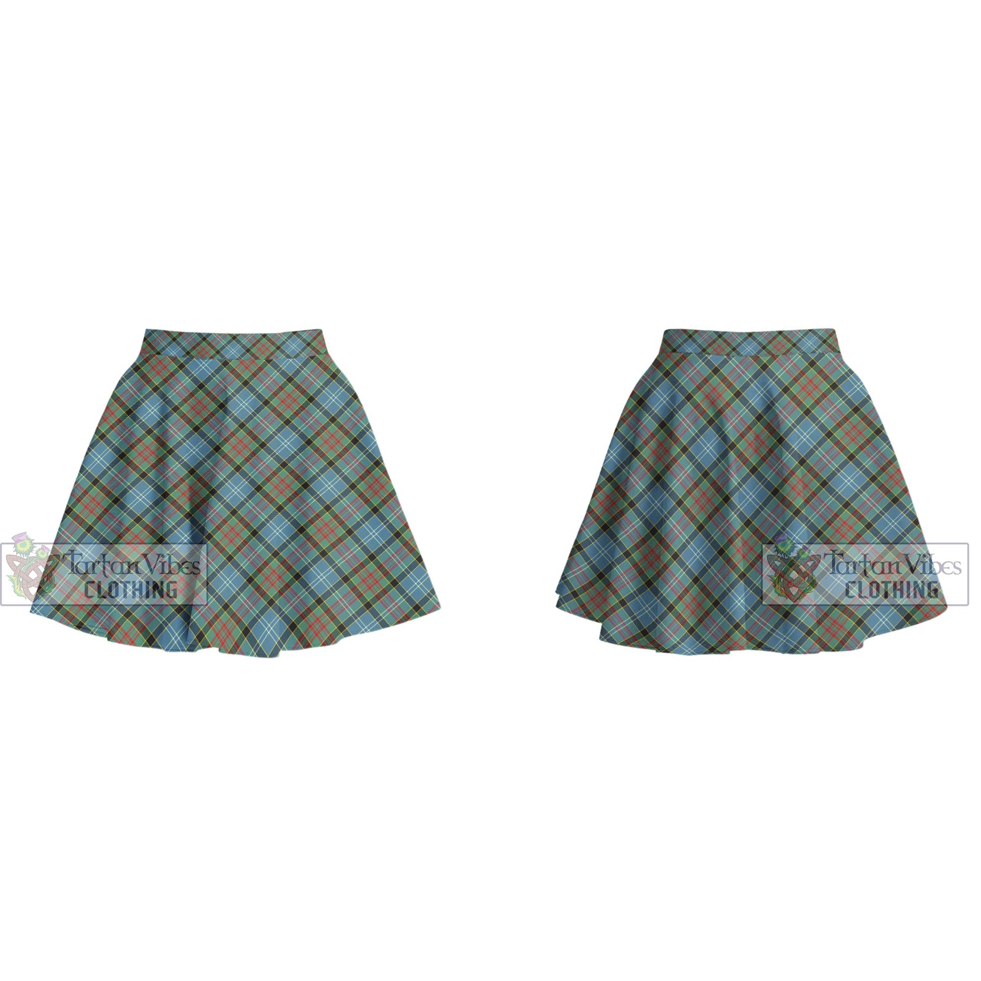 Tartan Vibes Clothing Brisbane Modern Tartan Women's Plated Mini Skirt