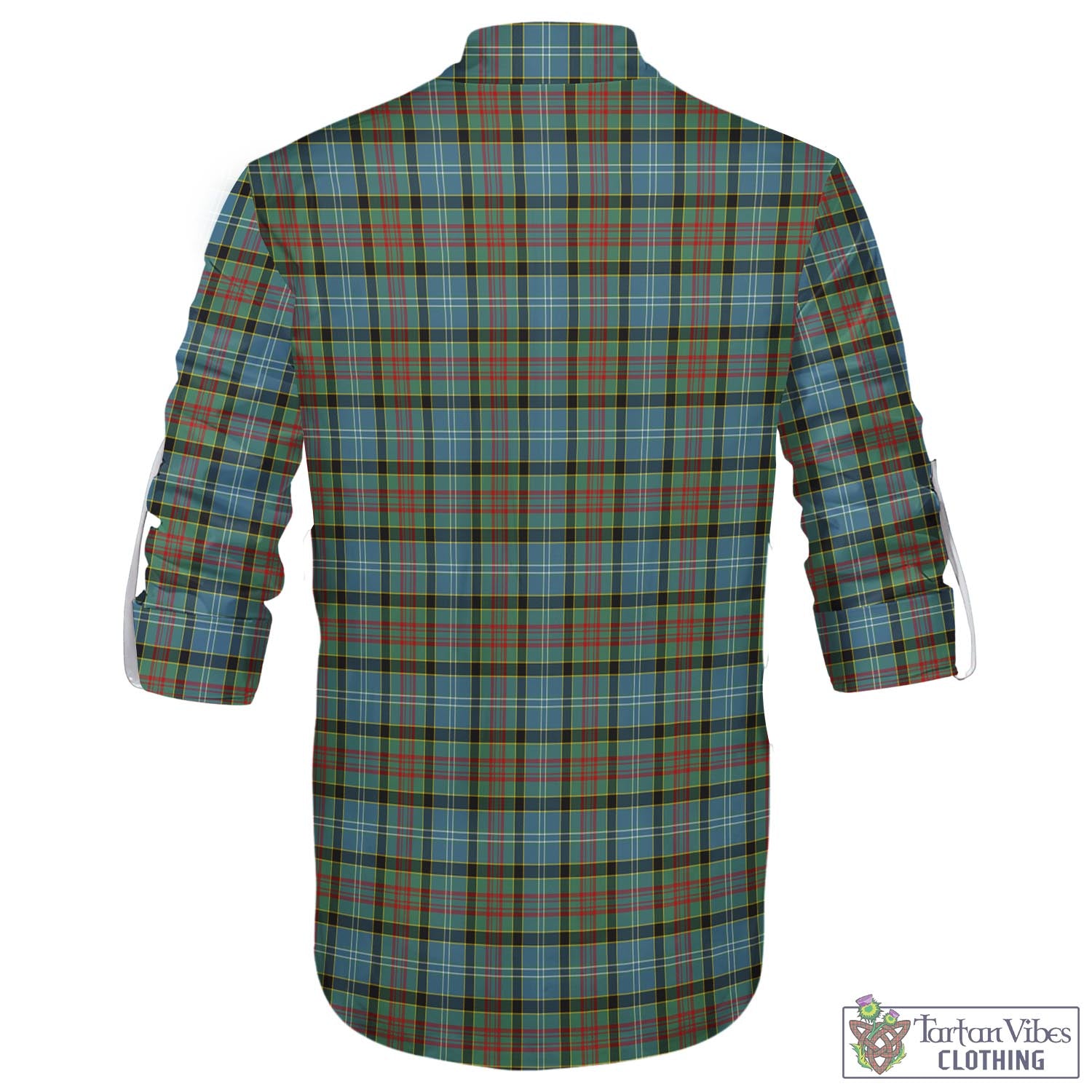 Tartan Vibes Clothing Brisbane Modern Tartan Men's Scottish Traditional Jacobite Ghillie Kilt Shirt