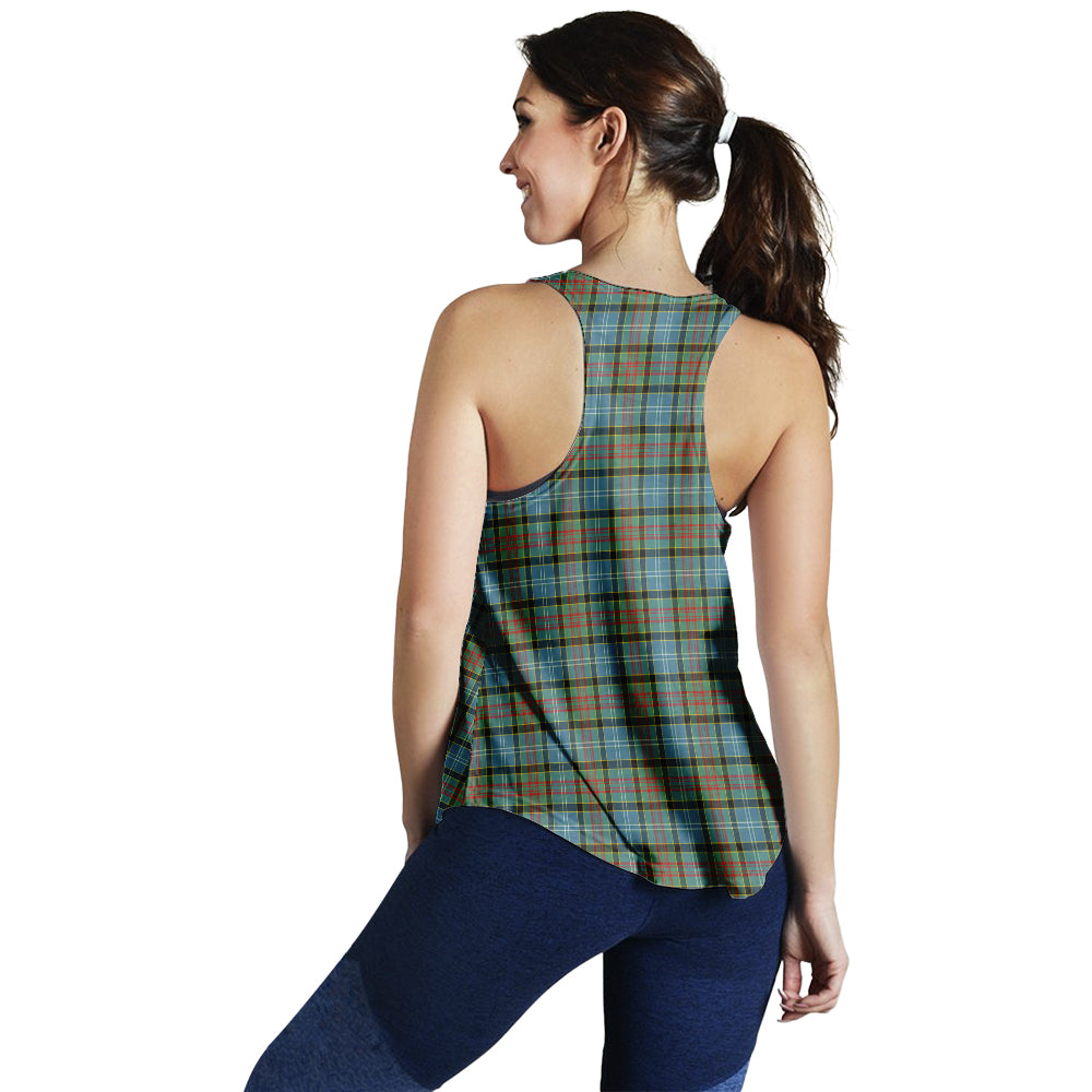Brisbane modern Tartan Women Racerback Tanks - Tartanvibesclothing