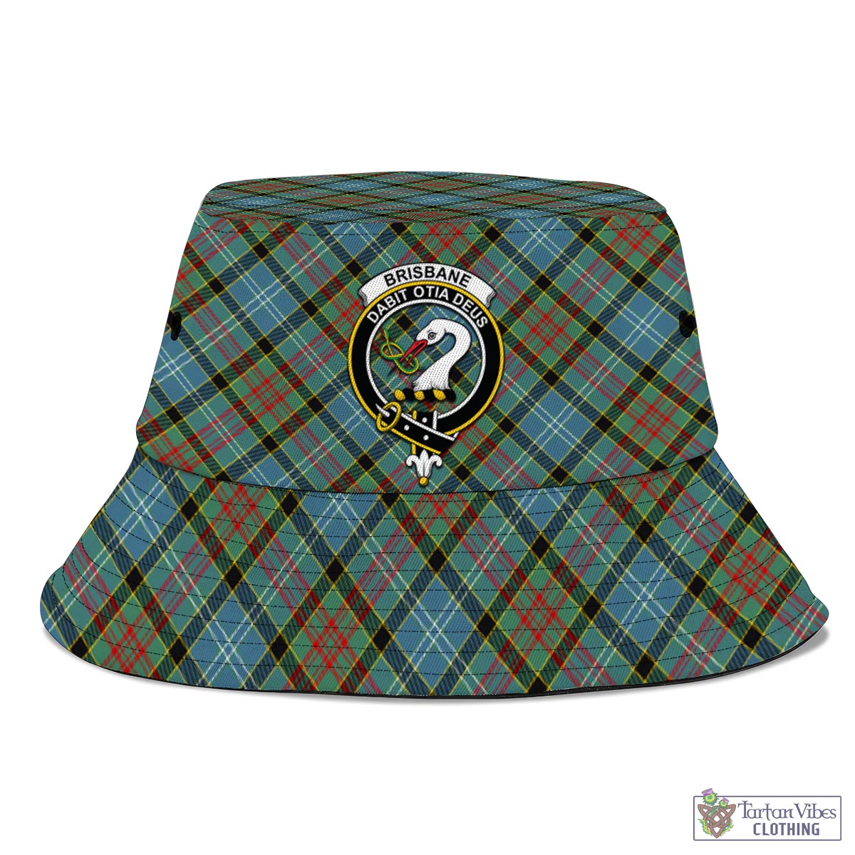 Tartan Vibes Clothing Brisbane modern Tartan Bucket Hat with Family Crest
