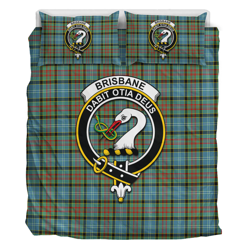 Brisbane Tartan Bedding Set with Family Crest - Tartan Vibes Clothing