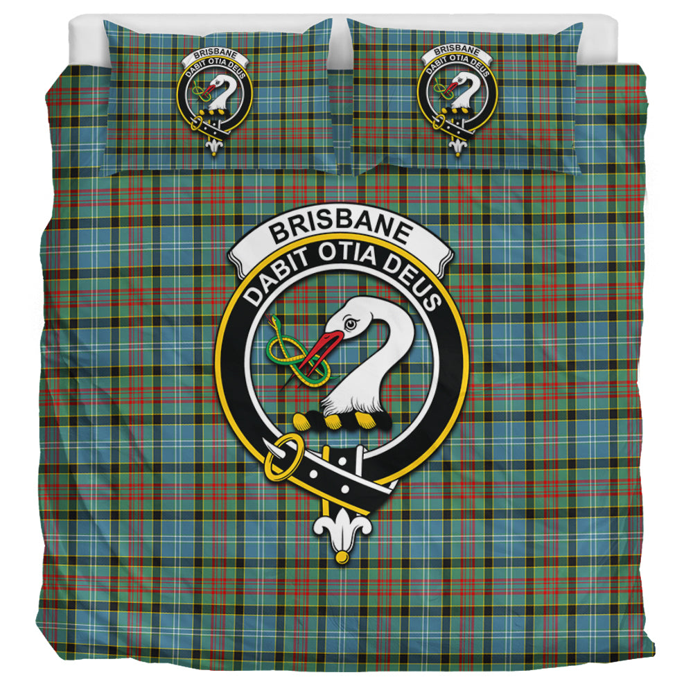 Brisbane Tartan Bedding Set with Family Crest - Tartan Vibes Clothing