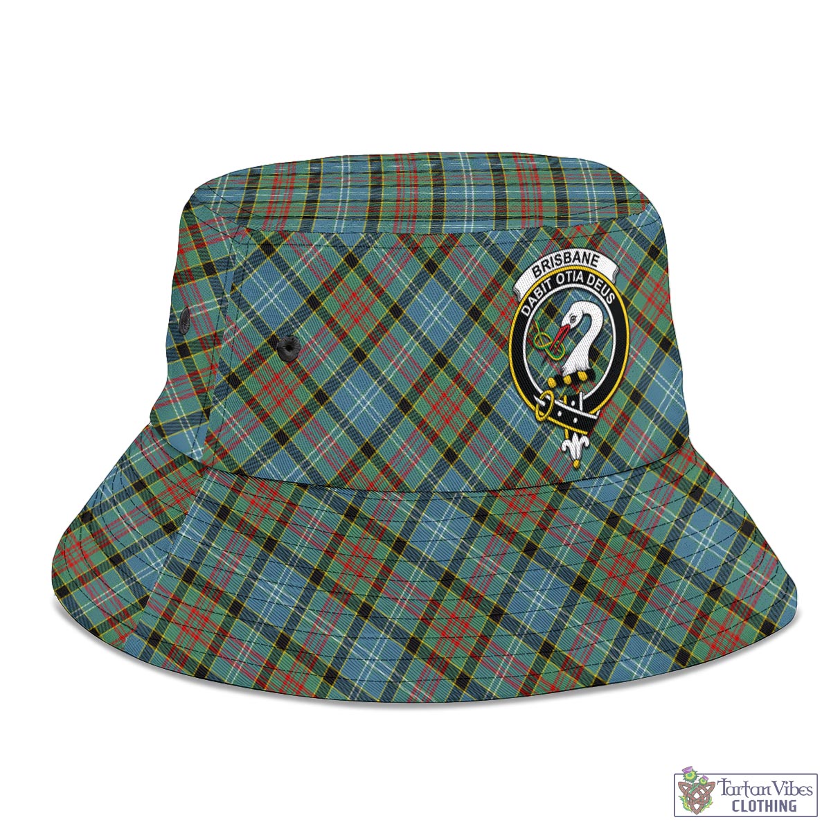 Tartan Vibes Clothing Brisbane modern Tartan Bucket Hat with Family Crest