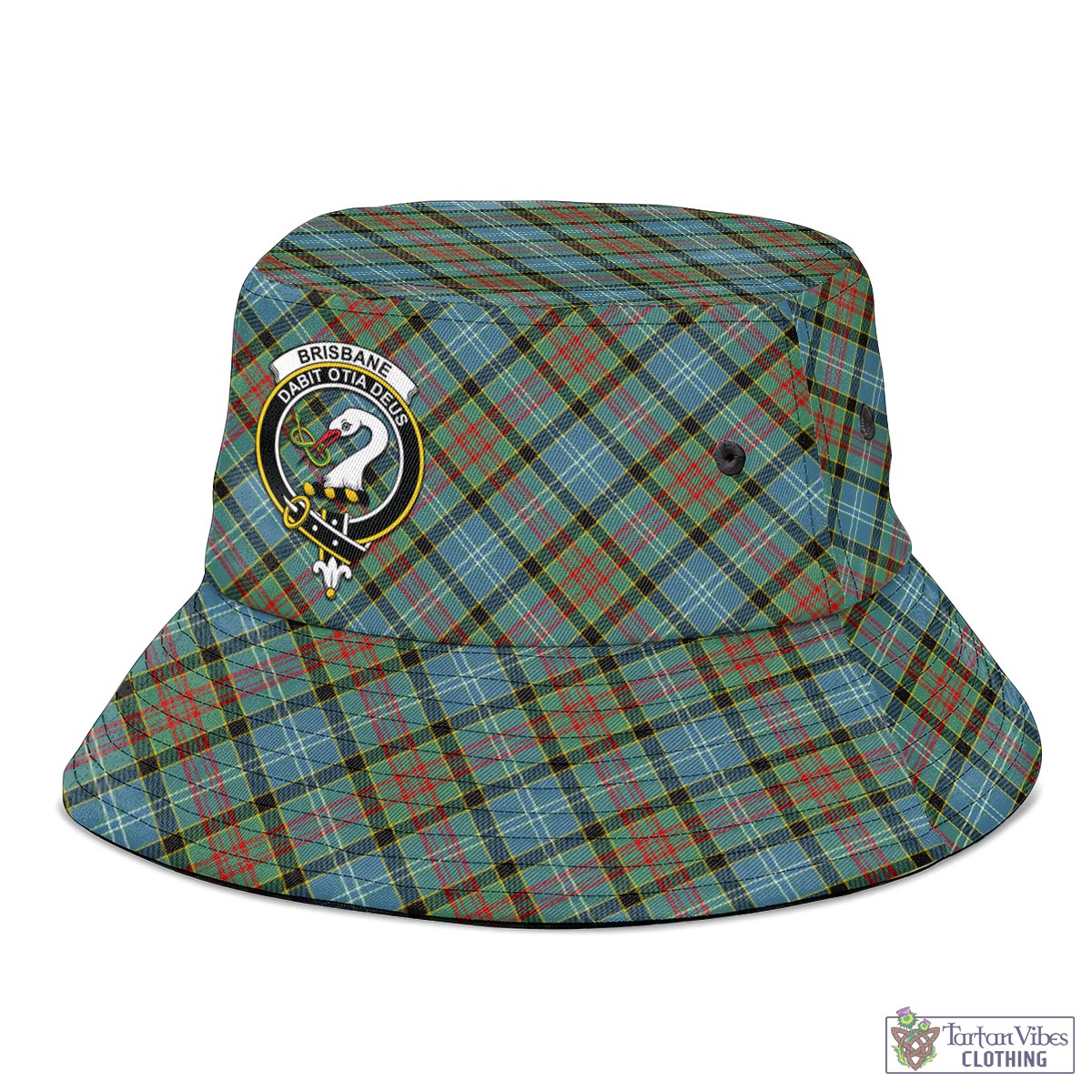 Tartan Vibes Clothing Brisbane modern Tartan Bucket Hat with Family Crest