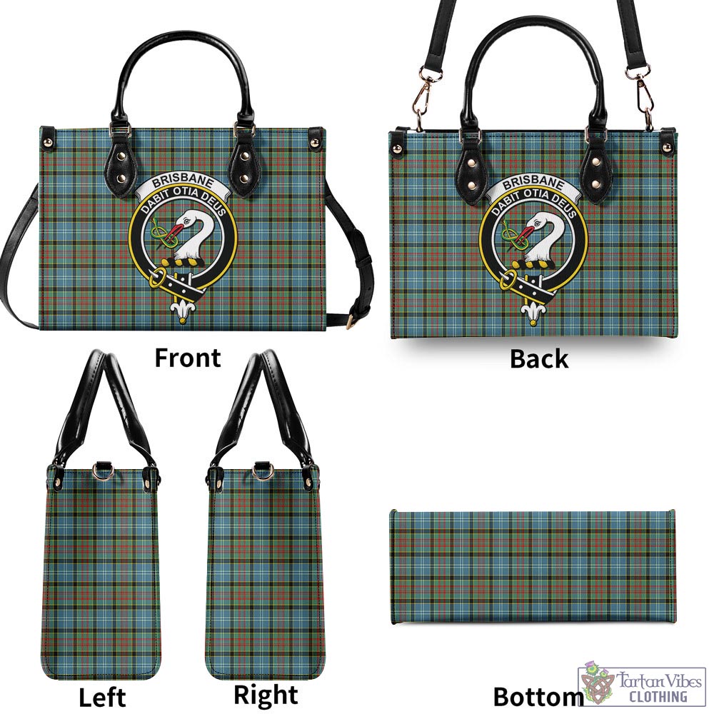 Tartan Vibes Clothing Brisbane modern Tartan Luxury Leather Handbags with Family Crest