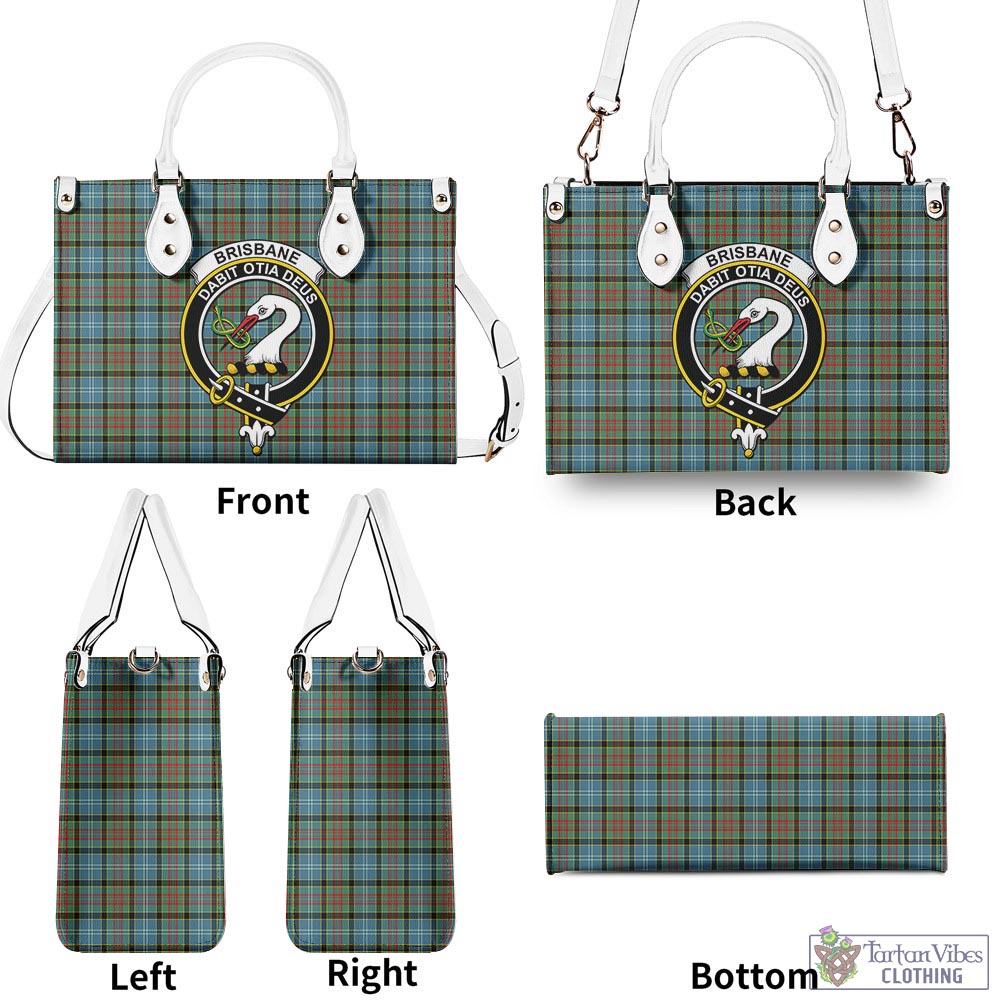 Tartan Vibes Clothing Brisbane modern Tartan Luxury Leather Handbags with Family Crest