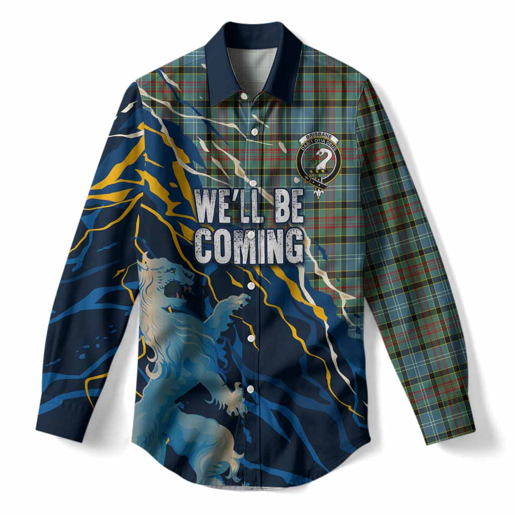Brisbane Scotland Tartan Women Casual Shirt WC2026 Football - We'll Be Coming