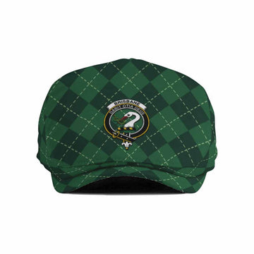 Brisbane Scottish Family Crest Flat Cap Green Argyle Classic Style