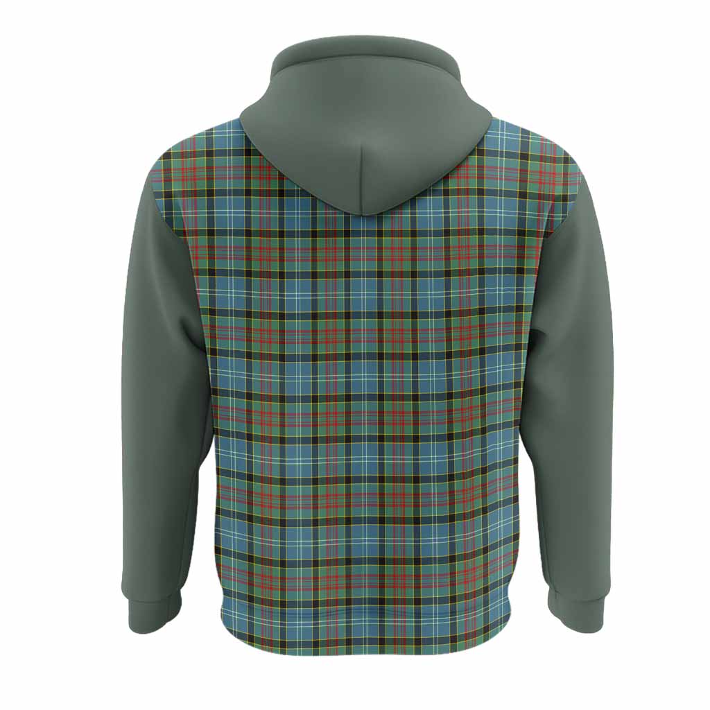 Brisbane Tartan Accent Hoodie with Family Crest