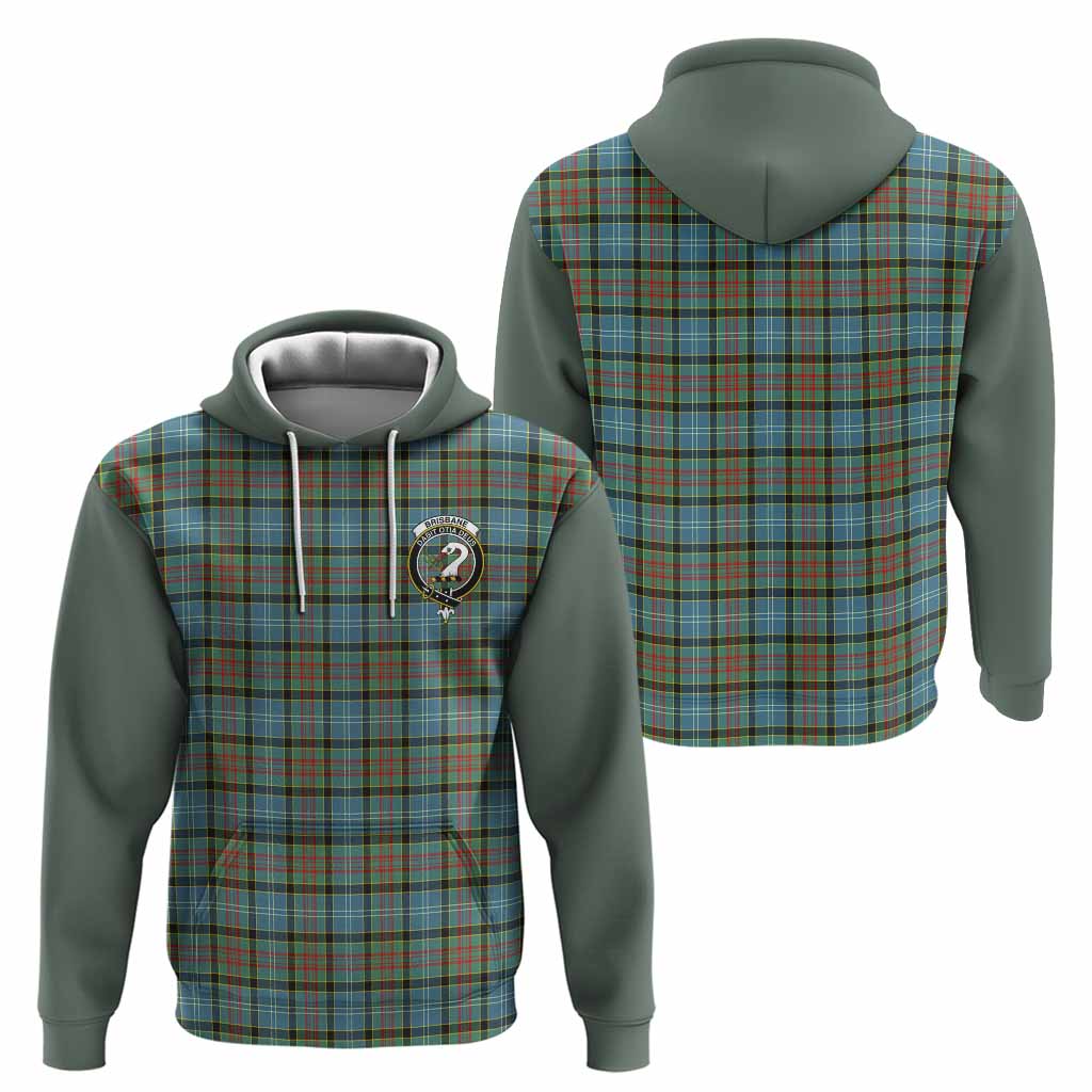 Brisbane Tartan Accent Hoodie with Family Crest