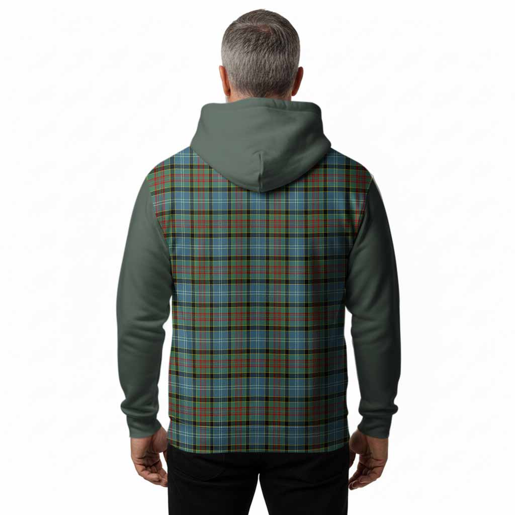 Brisbane Tartan Accent Hoodie with Family Crest