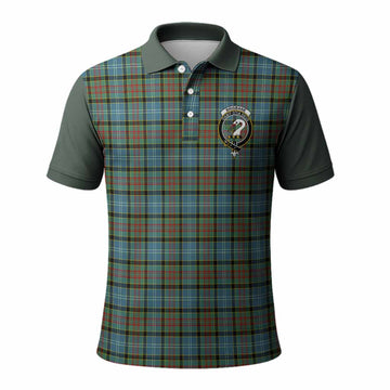 Brisbane Tartan Accent Polo Shirt with Family Crest
