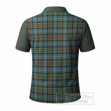Brisbane Tartan Accent Polo Shirt with Family Crest