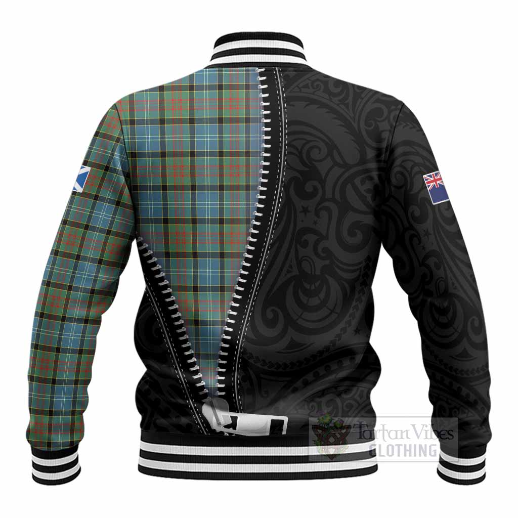 Brisbane Tartan Baseball Jacket New Zealand Pattern Unique Zipper Stylized