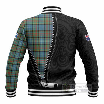 Brisbane Tartan Baseball Jacket New Zealand Pattern Unique Zipper Stylized
