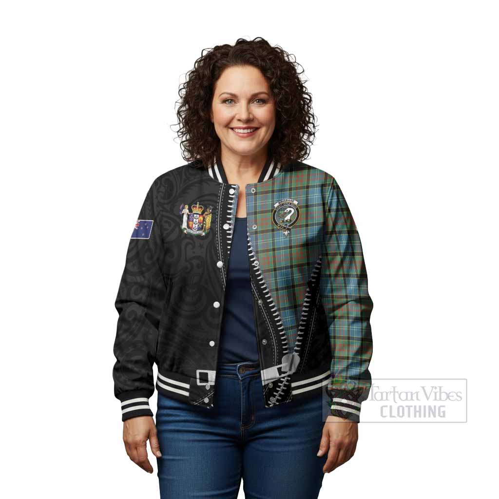 Brisbane Tartan Baseball Jacket New Zealand Pattern Unique Zipper Stylized