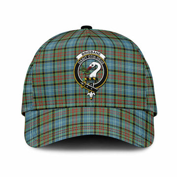 Brisbane Tartan Classic Cap with Family Crest