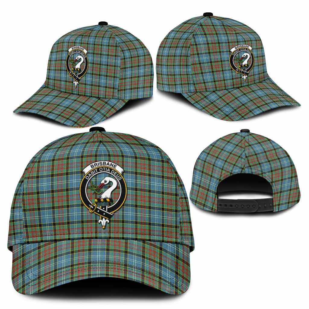 Brisbane Tartan Classic Cap with Family Crest