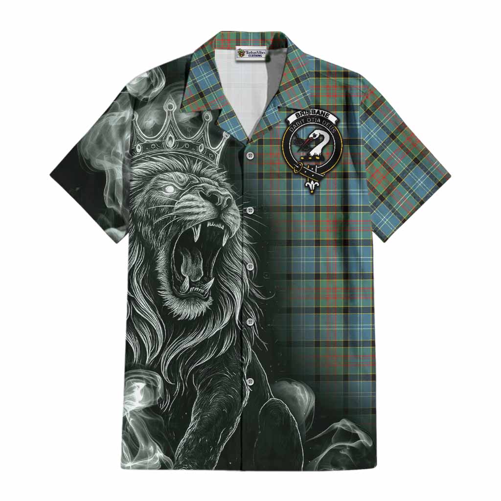 Brisbane Tartan Cotton Hawaiian Shirt Roaring Lion Heritage