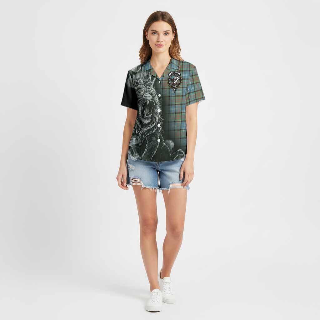 Brisbane Tartan Cotton Hawaiian Shirt Roaring Lion Heritage