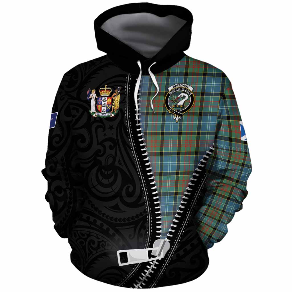 Brisbane Tartan Cotton Hoodie New Zealand Pattern Unique Zipper Stylized