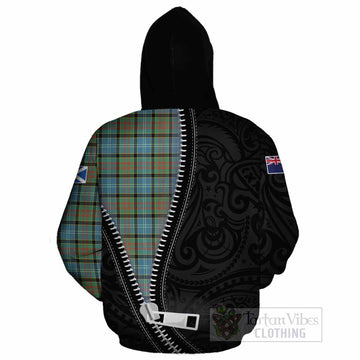 Brisbane Tartan Cotton Hoodie New Zealand Pattern Unique Zipper Stylized