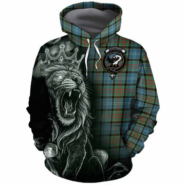 Brisbane Tartan Cotton Hoodie Roaring Lion Heritage