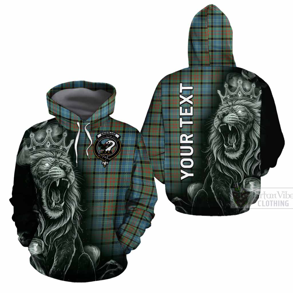Brisbane Tartan Cotton Hoodie Roaring Lion Heritage