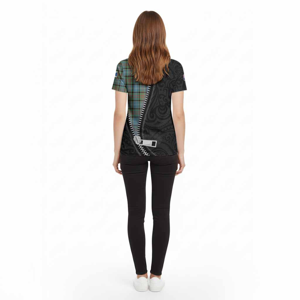 Brisbane Tartan Cotton T-shirt New Zealand Pattern Unique Zipper Stylized