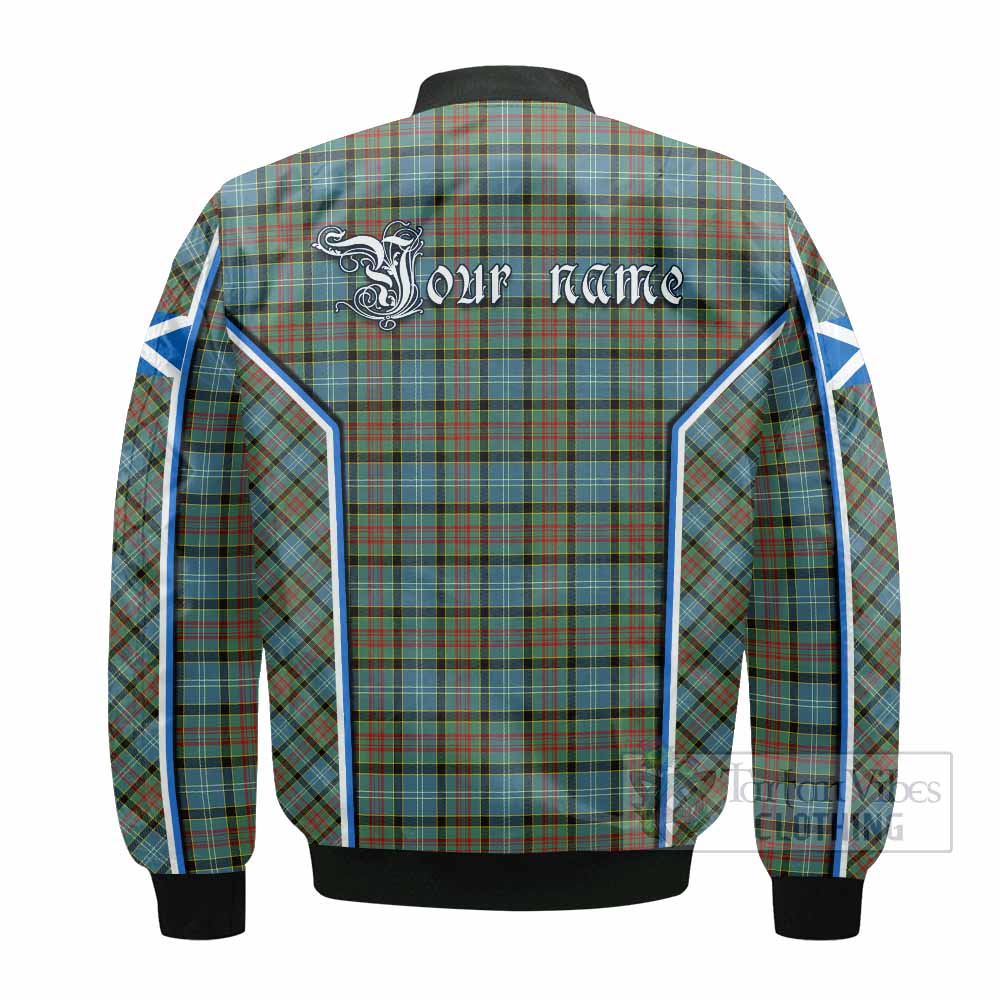 Brisbane Tartan Crest Bomber Jacket Scotland Coat of Arm Flag Style - Tartan Vibes Clothing