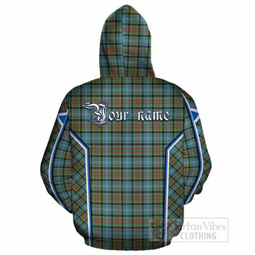 Brisbane Tartan Crest Cotton Hoodie Scotland Coat of Arm Flag Style