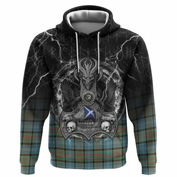 Brisbane Tartan Crest Hoodie Celtic Odin's Raven Legacy
