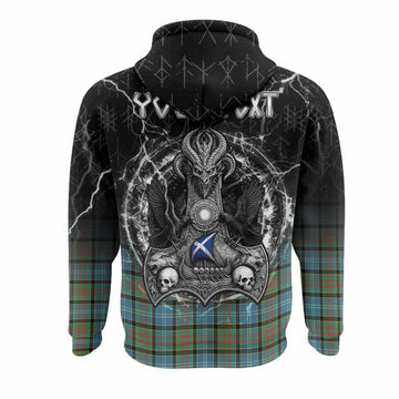 Brisbane Tartan Crest Hoodie Celtic Odin's Raven Legacy