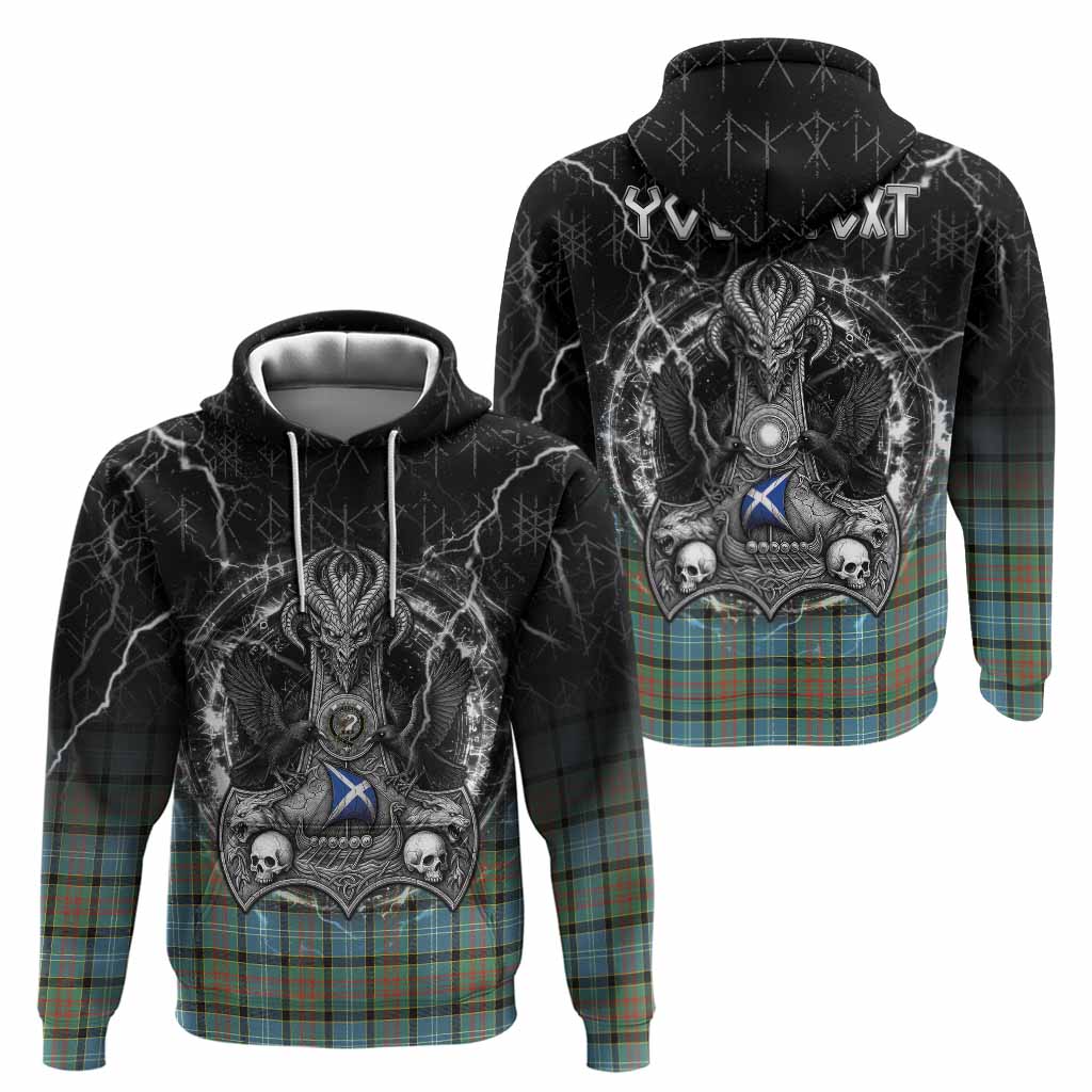 Brisbane Tartan Crest Hoodie Celtic Odin's Raven Legacy
